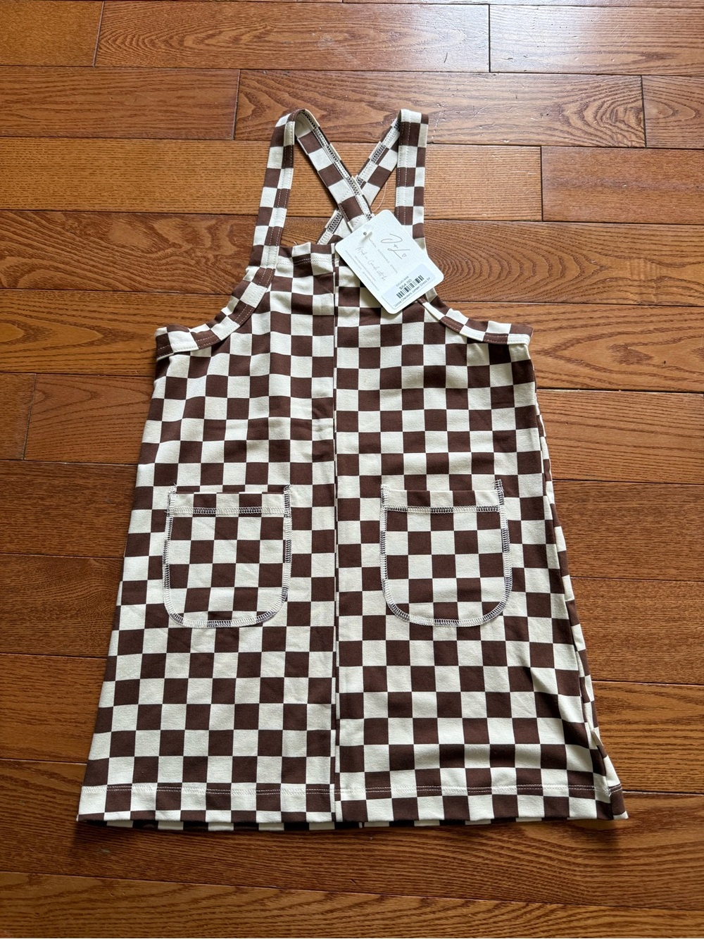 Jax and Lennon Size 5/6 Checkered Print Dress Romper
